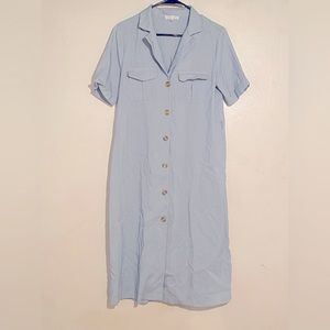 Emory Park shirt midi dress with lapel collar